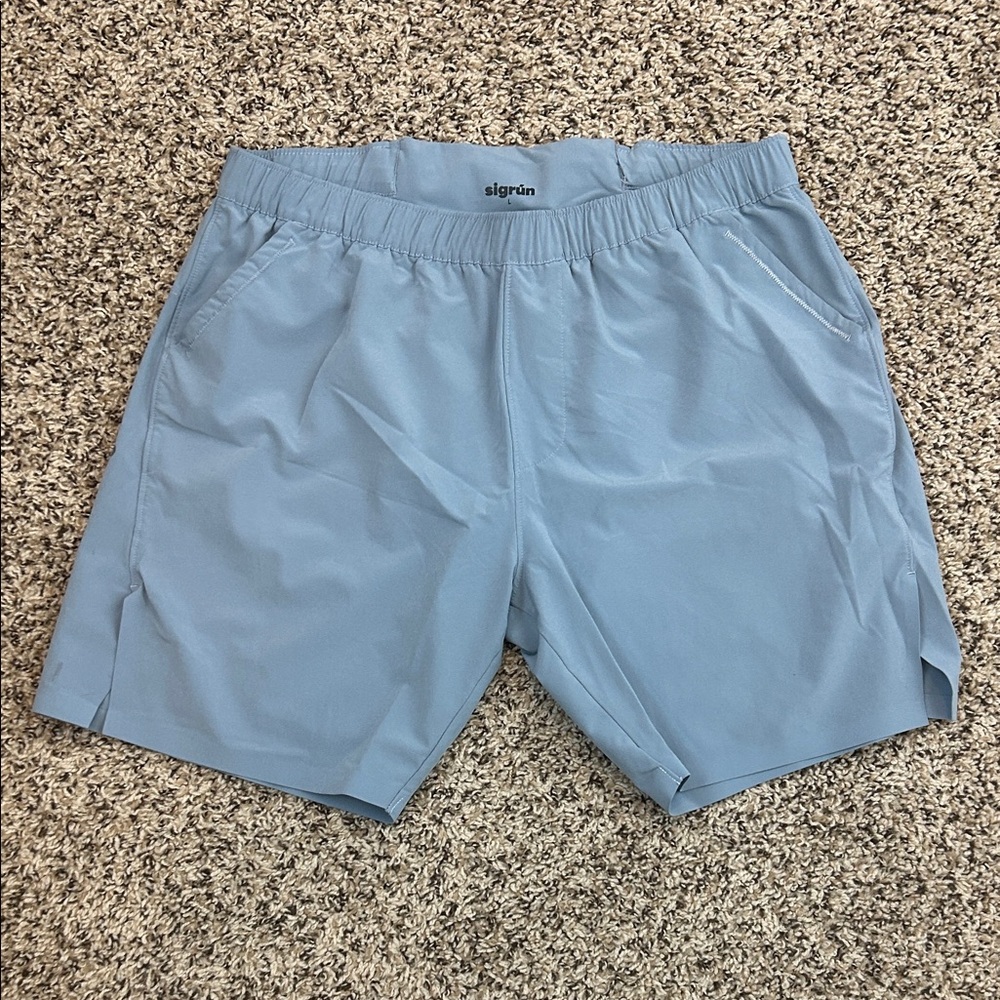 Men’s SIGRÚN SIGRUN Light Blue Tennis Match v03 Shorts - 7”